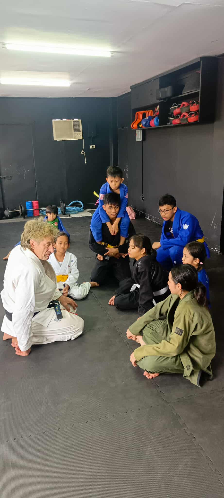 Stephen coaching a class at KMA